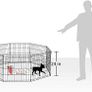 8 Panel Playpen Suitable for Dogs Puppies Cats & Rabbits Foldable Ideal for Indoor/Outdoor use Puppy Play Pen Image 5