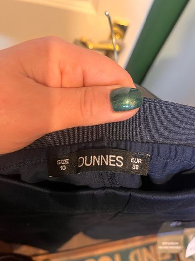 New dunes navy skinny fit trousers size 10