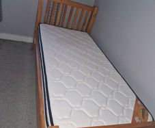 Single Bed Frame and mattress