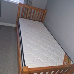 Single Bed Frame and mattress