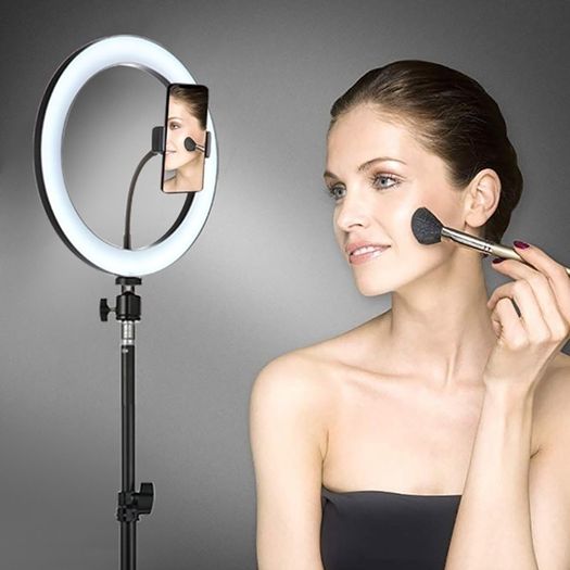 Brand New HQ-HD Ring Light With Long Tripod Stand & Phone Holder for YouTube Video, Desktop Camera Led Ring Light for Streaming, Makeup, Selfie Photography, Tik Tok., Makeup.