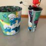 Smurfs Metal popcorn tin and drink cup with straw Image 4