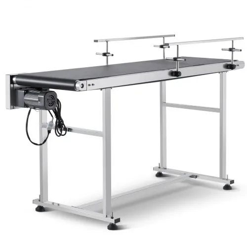 59 x 15.7 inch Conveyor Table, Heavy Duty Stainless Steel Motorized Belt Conveyor for Inkjet Coding Applications