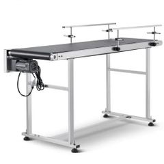 59 x 15.7 inch Conveyor Table, Heavy Duty Stainless Steel Motorized Belt Conveyor for Inkjet Coding Applications