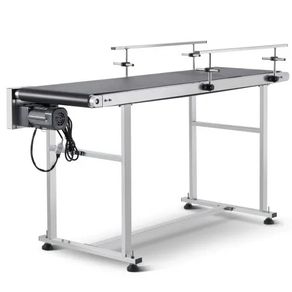 59 x 15.7 inch Conveyor Table, Heavy Duty Stainless Steel Motorized Belt Conveyor for Inkjet Coding Applications