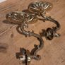 Pair Brass Wall Lights Image 2