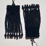 Pitch Black earrings, handbeaded Image 7