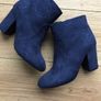 Navy Ankle Boots Image 5