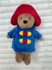 Rainbow Designs My First Paddington Bear approx. 9 Plush Lovey Blue Coat Red Hat 2015 Used Please see pictures
