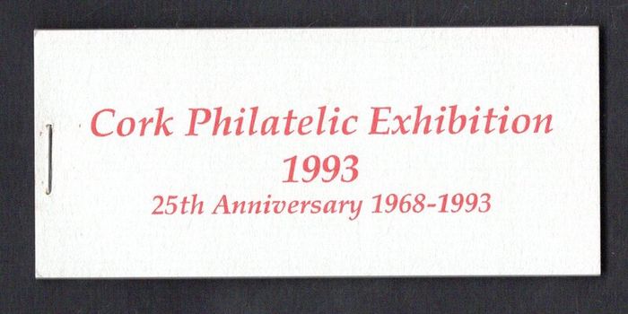 1993 Ireland Cork Philatelic Exhibition Booklet . Contains 2 X 32p Centenary of the Irish Amateur Swimming Association Commemorative Stamps No 144