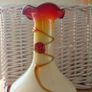 Vibrant stunning art glass vase Murano style Image 4