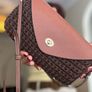 Crochet crossbody bag in chocolate colour Image 2