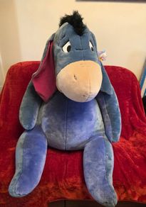 Extra Large Disney #Eeyore soft toy from the Winnie the Pooh series, featuring plush fabric and signature embroidered facial detail.