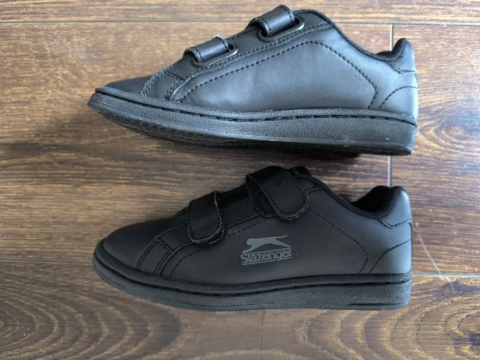 Black boys trainers slazenger shoes