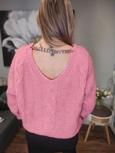 Sweater with golden chain 6-12 size