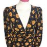 BNWTS Veronica Beard Black Silk Yellow Floral Dress size 10 includes Post Image 2