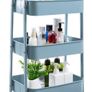 Cart 3 Tier Metal Utility Cart Rolling Trolley Organizer Cart with Wheels for Kitchen Makeup Bathroom Office MULTIPLE COLOURS AVAILABLE, (FREE POSTAGE) Image 9