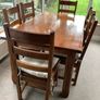 Solid Wood Dining Table & 6 Chairs for Sale Image 3