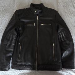DKNY Mens Leather Jacket