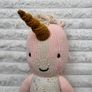 Cuddle + Kind ELLA Unicorn Plush Plush Doll Handmade In Peru approx. 35 cm. Used Please see photos Image 3
