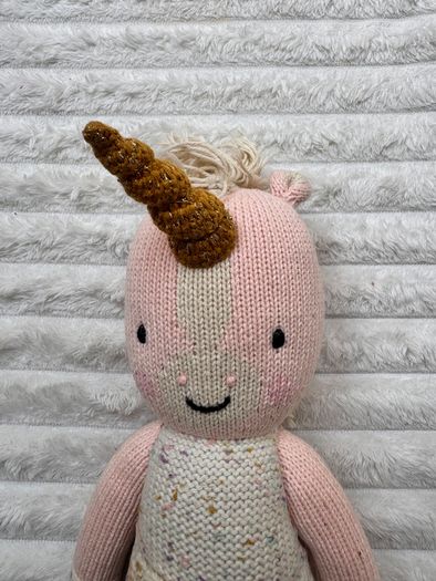 Cuddle + Kind ELLA Unicorn Plush Plush Doll Handmade In Peru approx. 35 cm. Used Please see photos
