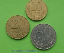 Albania 1996 year coins.