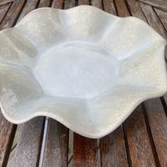 Ceramic Scalloped Bowl Centrepiece