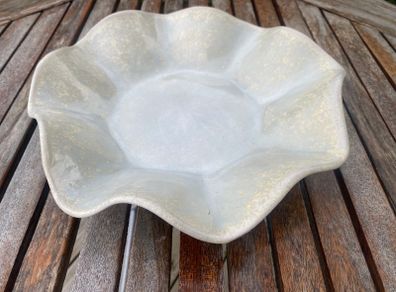 Ceramic Scalloped Bowl Centrepiece