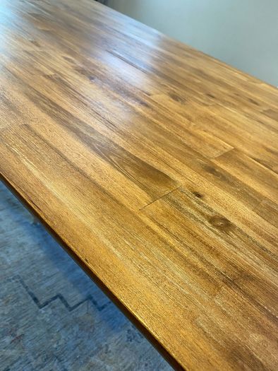 dining table and bench