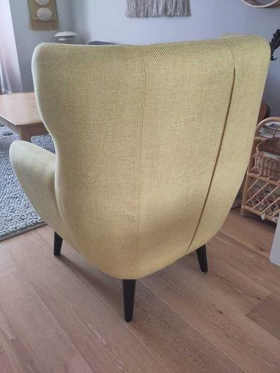 Kubrick Wing Back Armchair, Ochre Yellow