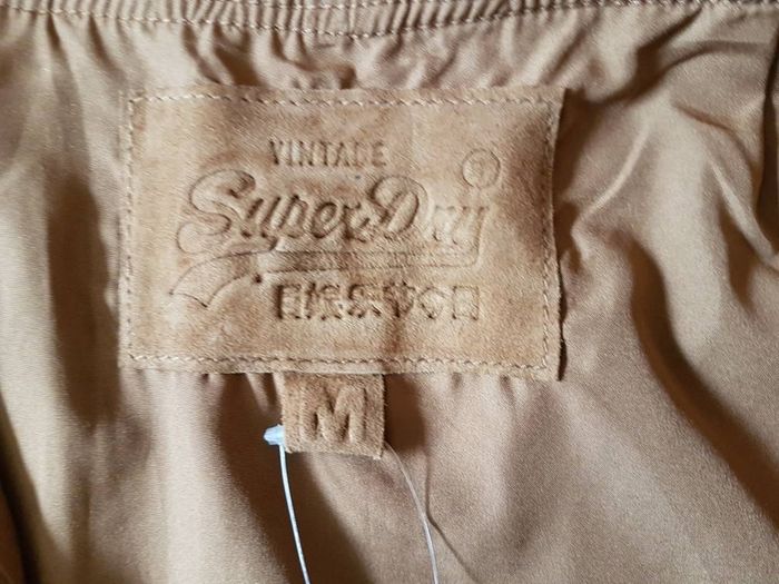 skirt leather brown superdry Medium Size M Brand new