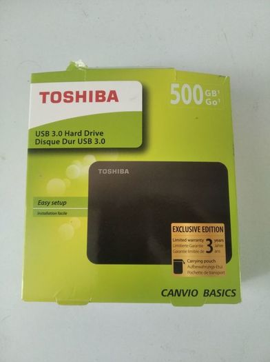 Toshiba 500gb external Hard Drive 3.0