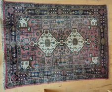 Small Vintage Persian Hamadan Rug (1.45 Sq m)