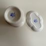 Coalport  Ming  Rose china vase and matching trinket dish. Image 5