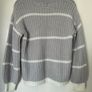 White and Light Grey Wool Jumper Image 4
