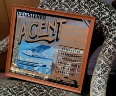 Vintage advertising mirror