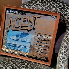Vintage advertising mirror