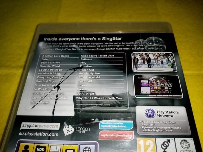 Singstar Take That PlayStation 3 Ps3 Games Original