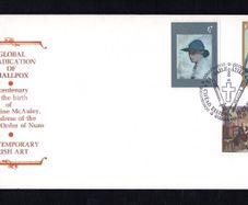 1978 Ireland Anniversaries/Events: Birth of Sister Catherine McAuley; The Eradication of Smallpox; Birth of Sir William Orpen & Contemporary Irish Art Commemorative Stamps Illustrated The Irish Times First Day Cover (FDC)