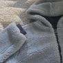 bershka borg/ teddy blue winter jacket Image 3