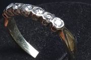 Vintage 9ct Gold Seven Stone Half Eternity Ring Size 61