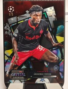 2023-24 Topps Crystal Premium UEFA  Amankwah Forson FC Salzburg RC Red 5/5