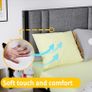 Single Bed Frame Upholstered Platform with Headboard, 90x190cm Image 4