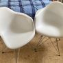 Snazzy white office or waiting room chairs - set of 6 Image 3