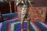 Brass Flute Player