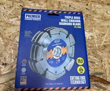 Triple disc wall chaser diamond blade