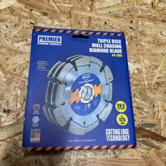 Triple disc wall chaser diamond blade