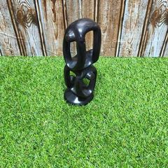 X1 Vintage Gymnastic Olympic Human Tower Figurine Stone Black Sculpture Art