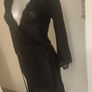 Awear black/ silver lurex wrap dress dress size UK10/12 EU38/40 Postage included Image 4