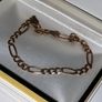 Vintage 9ct Gold Figaro Bracelet Image 4